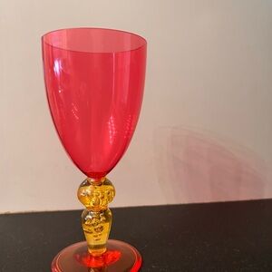 Plastic goblets used once for a Mad Hatters Bridal Shower.